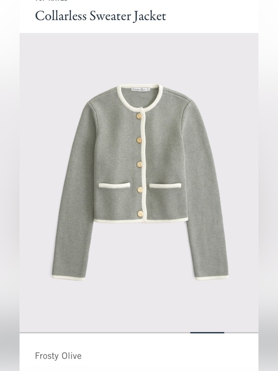 Abercrombie & Fitch Sweaters - NWT Abercrombie & Fitch Collarless Sweater Jacket